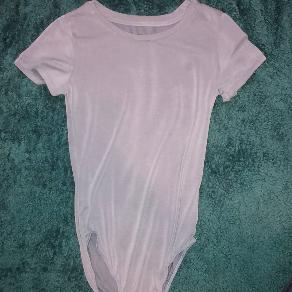 blue/grey bodysuit